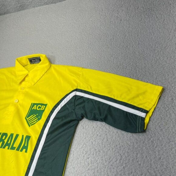 Australia Cricket Jersey Mens Medium Yellow ACB ICC World Cup National Team 40 - Picture 8 of 16